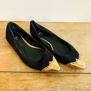 H&M Ballet Flats with Metal Toe Cap